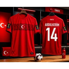 Sonvadi Abulkerim Bardakcı Türkiye Milli Takım 2026 Fıfa World Cub Kırmızı Iç Saha Yetişkin Forma Unıseks