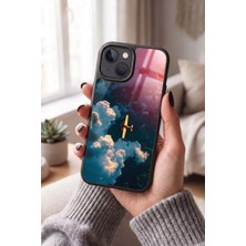 Snacase Apple iPhone 13 / 14 Uyumlu Sarı Uçak Tasarımlı Glossy Premium Kılıf