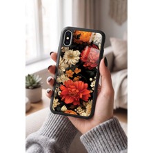 Snacase Apple iPhone x / Xs Uyumlu Çiçek Tasarımlı Parlak Premium Kılıf
