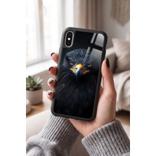 Snacase Apple iPhone x / Xs Uyumlu Kartal Kafası Tasarımlı Parlak Premium Kılıf