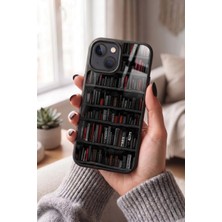 Snacase Apple iPhone 15 Plus Uyumlu Kitap Rafı Tasarımlı Glossy Premium Kılıf