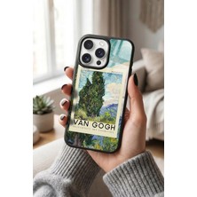 Snacase Apple iPhone 14 Pro Max Uyumlu Van Gogh Tasarımlı Glossy Premium Kılıf
