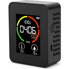 Meon Robotik Otomasyon Air Detector 3in1 ZN-MT03 Siyah 5V Dc Co2 Sıcaklık Nem Ölçer Iç Mekan Hava Kalitesi Cihazı