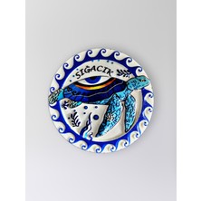 Mundy Sığacık Polyester Kabartmalı Kaplumbağalı Magnet 7 cm Dekoratif Hediyelik Buzdolabı Süsü (KOD:1293)