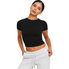 Tally Weijl Kadın Crop T-Shirt - Stscoborıo