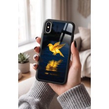 Snacase Apple iPhone Xs Max Uyumlu Sarı Kanarya Tasarımlı Parlak Premium Kılıf