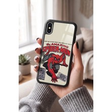 Snacase Apple iPhone Xs Max Uyumlu Örümcek Adam Tasarımlı Glossy Premium Kılıf