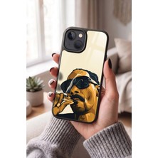 Snacase Apple iPhone 15 Plus Uyumlu Rapçi Portre Tasarımlı Parlak Premium Kılıf