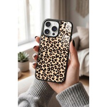 Snacase Apple iPhone 15 Pro Max Uyumlu Leopar Desen Tasarımlı Parlak Premium Kılıf