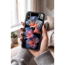 Snacase Apple iPhone Xs Max Uyumlu Parlak Çiçekler Tasarımlı Parlak Premium Kılıf