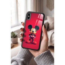 Snacase Apple iPhone Xs Max Uyumlu Mickey Mouse Tasarımlı Parlak Premium Kılıf