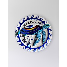 Mundy Kalkan Polyester Kabartmalı Kaplumbağalı Magnet 7 cm Dekoratif Hediyelik Buzdolabı Süsü (KOD:1298)