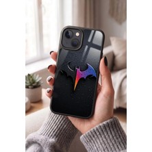 Snacase Apple iPhone 15 Plus Uyumlu Batman Logosu Tasarımlı Glossy Premium Kılıf