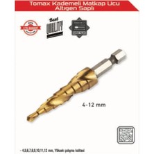 Marsilyan Kademeli Matkap Ucu 4-12 mm Arası - Altıgen Saplı