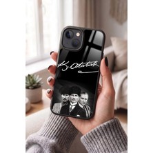 Snacase Apple iPhone 15 Plus Uyumlu Atatürk Imza Tasarımlı Glossy Premium Kılıf