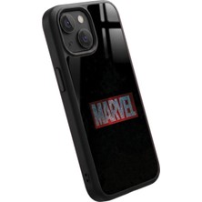 Snacase Apple iPhone 12 Mini Uyumlu Marvel Logosu Tasarımlı Parlak Premium Kılıf