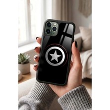 Snacase Apple iPhone 11 Pro Uyumlu Kaptan Amerika Tasarımlı Glossy Premium Kılıf