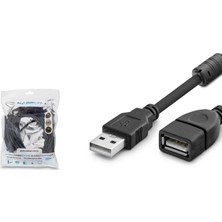Belirtilmemiş USB Uzatma Kablosu 5 M - Si̇yah HDX7521