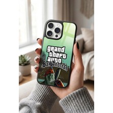 Snacase Apple iPhone 16 Pro Uyumlu Grand Theft Auto Tasarımlı Parlak Premium Kılıf