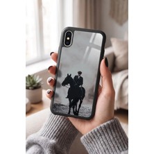 Snacase Apple iPhone x / Xs Uyumlu Atlı Adam Tasarımlı Glossy Premium Kılıf