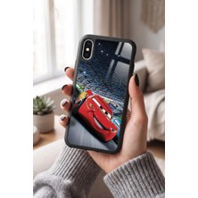 Snacase Apple iPhone x / Xs Uyumlu Mcqueen Tasarımlı Parlak Premium Kılıf