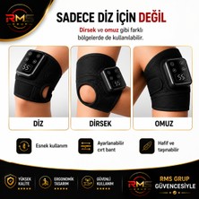 Rms Grup Akıllı Diz Masaj Cihazı Isıtmalı Titreşimli Şarjlı Kablosuz 3 Kademe Isı Ayarlı Diz Destekleyici