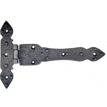 Marsilyan Antika Tarz Dekoratif Pirinç Kuyruklu Düğmeli Menteşe No3 - 155X240 Mm, Oksit