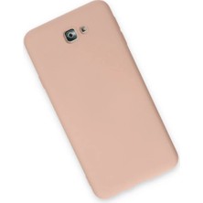 Belirtilmemiş Samsung Galaxy J7 Prime Kılıf Nano Içi Kadife Silikon - Pudra
