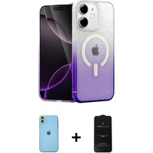 Pileli Store Pilelistore™ iPhone 11 Kılıf Eksen Minimal Özel Seri - Siyah 6d Antistatik Mat Seramik Hayalet Nano Ekran Koruyucu + Neon Fosforlu Kamera Lens - Yl