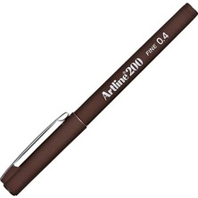 Artline : 220N Super Fine Ince Keçe Uçlu Yazı Kalemi : 0,2 mm : Koyu Kahve