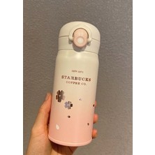 Starbucks Cherry Blossom Sakura Paslanmaz Çelik Termos Bardak 350 ml