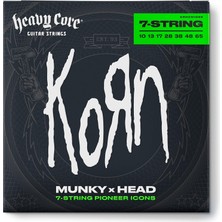Jim Dunlop KRHCN1065-7 Korn Heavy Core Takım Elektro Gitar Teli (10/65-7/s)