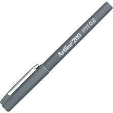 Artline : 220N Super Fine Ince Keçe Uçlu Yazı Kalemi : 0,2 mm : Gri