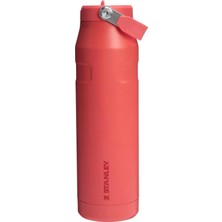 Stanley Iceflow Aerolight Flip Straw 2.0 Pipetli Su Şişesi, Mercan (Hot Coral), 1.06 Litre