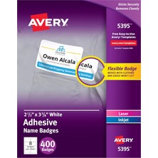 Avery Beyaz Kendinden Yapışkanlı Isim Plakası 5 Stück