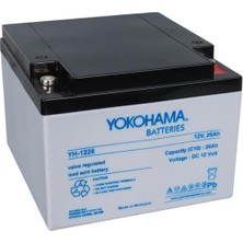 Sepetopia Yokohama YH-122.6 12 Volt 26 Amper Akü (165X176X125 Mm)
