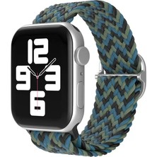Sepetopia Apple Watch 38MM Star Kordon - Zigzag Mavi-Yeşil