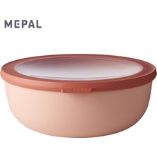 Mepal - Cirqula Çok Amaçlı Kase Yuvarlak Nordic Blush – 2250 ml – Saklama Kutusu, Buzdolabı Kutusu,