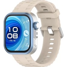 Sepetopia Huawei Watch Fit 3 Klasik Kordon - Krem