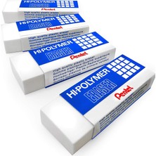 Pentel Yüksek Polimer Jumbo Plastik Kauçuk Silgiler - Beyaz - 4'lü Paket