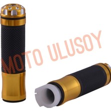 Moto Ulusoy Motosiklet Elcik Takımı Modifiye Sarı 22MM Gidonlar Için Tek Gaz Telli