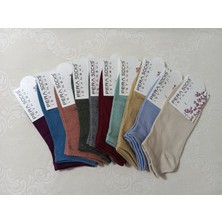 Pera Socks 10 Adet Kadın Patik Çorap Sıkmayan Lastikli DM29