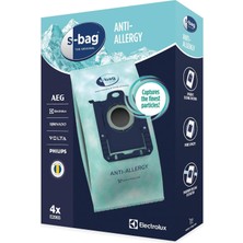 Electrolux E206S S-Bag Anti-Allergy 3 Katmanlı Elektrikli Süpürge Torbası | Yüksek Filtrasyon | Aler