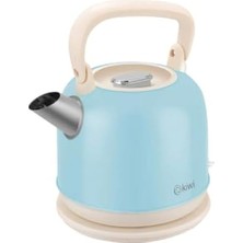 Kiwi KK-3340 Paslanmaz Çelik Retro Su Isıtıcı Kettle 2,2 Litre Mavi
