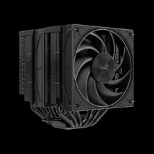 TKÇ Sama A60B Black 2X120MM Mono Fan Kule Tipi Hava Soğutma 6 Adet Gelişmiş Siyah Kaplamalı Bakır I