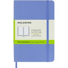 Moleskine Çizgisiz Ortanca Mavisi Defter Cep Boy Yumuşak Kapak
