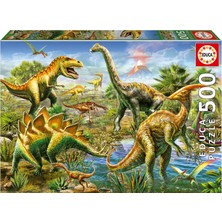 Educa - Jurassic Avlu | Yetişkinler Için 500 Parça Yapboz. Ölçüler: 48 cm x 34 Cm. 11 Yaşında (19903