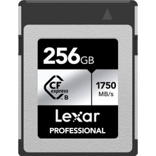 Lexar Professional Silver Serisi 256 GB Cfexpress Kart, Tip B Cfe Kart, 1750 Mb/s'ye Kadar Okuma Hız
