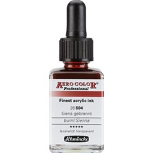Schmincke Aero Color Professional Akrilik Airbrush Mürekkebi 28 ml 604 Burnt Sienna