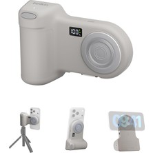 Belkin Stage Powergrip, Magnetic Wireless Charging Camera Grip 9300MAH, Power Bank With Retractable